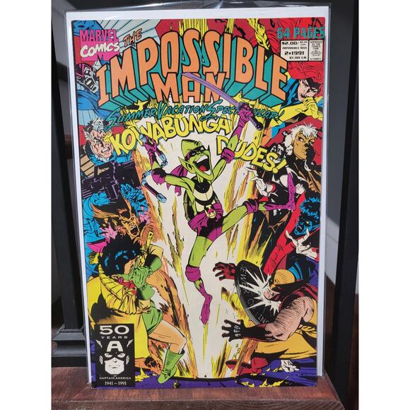 Impossible Man: Summer Vacation Spectacular #2 (1991) Marvel Comics Asgard - Picture 1 of 6